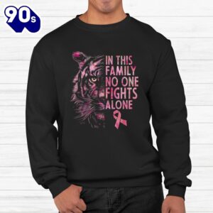 Tiger Family Matching Ribbon Breast Cancer Awareness Shirt 2