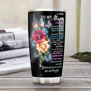 To Mom Butterfly Stainless Steel Tumbler Cup Travel Mug 2
