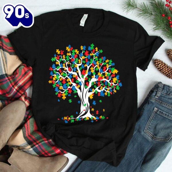 Tree Of Life Autism Awareness Month Shirt
