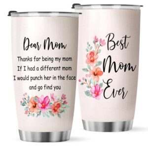 Tumbler 20oz Best Mom Ever Stainless Steel Tumbler BPA Free Birthday Gifts For Her Christmas Gifts For Mom 1