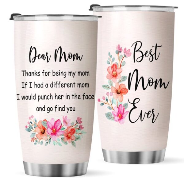 Tumbler 20oz Best Mom Ever Stainless Steel Tumbler Bpa Free Birthday Gifts For Her Christmas Gifts For Mom
