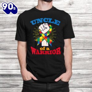 Uncle Warrior Puzzle Inspirational Autism Awareness Shirt 1