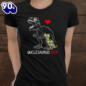 Unclesaurus Rex Autism Awareness Autistic Kids Shirt 2