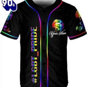 Zhamlixes Store Personalized Name Lgbt Baseball Jersey