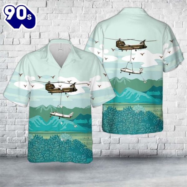 Australian Air Force Boeing Vertol Ch-47C Chinook Trendy Hawaiian Shirt