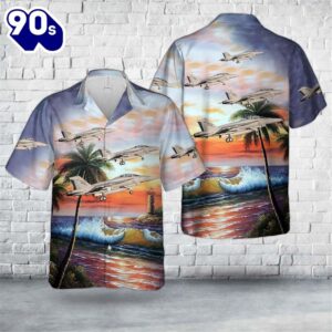 Royal Australian Air Force A44-207 Trendy Hawaiian Shirt For Men