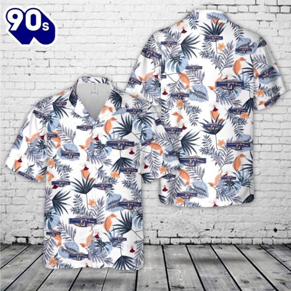 US Army 18th Airborne Combat Infantry Airborne Badge Army CIB Hawaiian Shirt