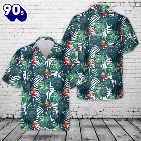 US Army 19th Special Forces Group (Airborne) (19th SFG) (A) Hawaiian Shirt