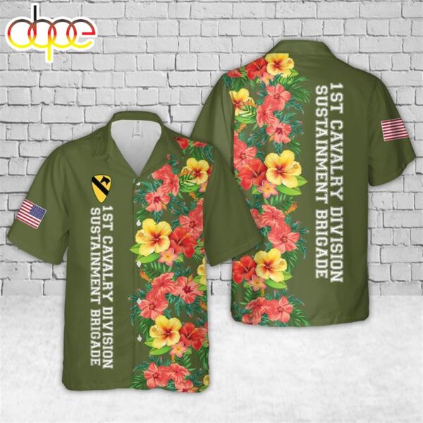 US Army 1st Cavalry Division Sustainment Brigade Hawaiian Shirt