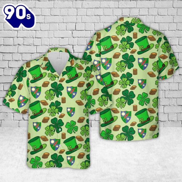 US Army 75th Ranger Regiment St Patrick’s Day Hawaiian Shirt