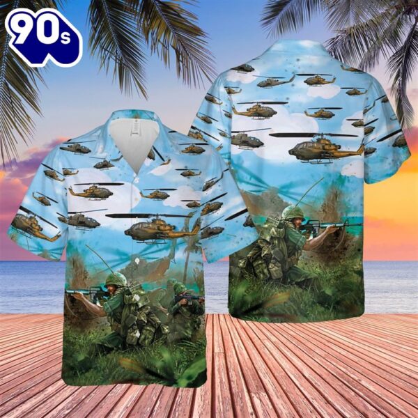 US Army AH-1F Cobra Hawaiian Shirt