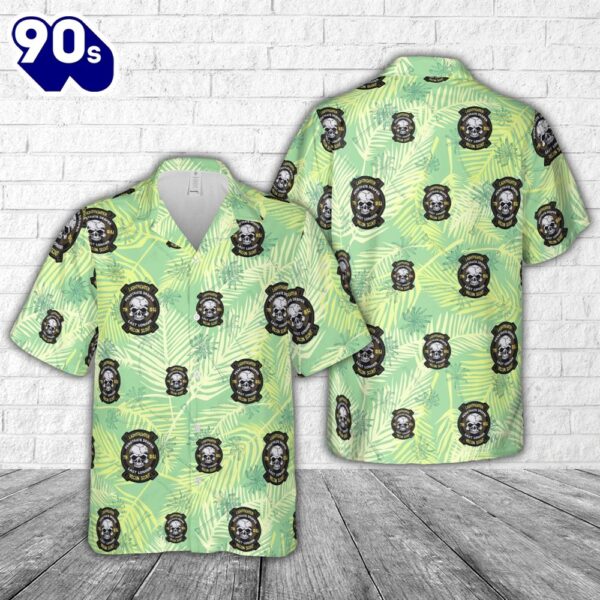 US Army Airborne Ranger7th Infantry Division (L) Recon Scout Hawaiian Shirt