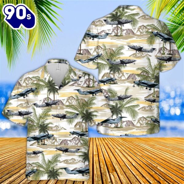 US Army Beechcraft C-12 Huron Hawaiian Shirt