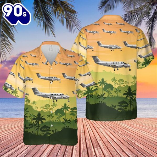 US Army Beechcraft C-12U-2 Huron Hawaiian Shirt