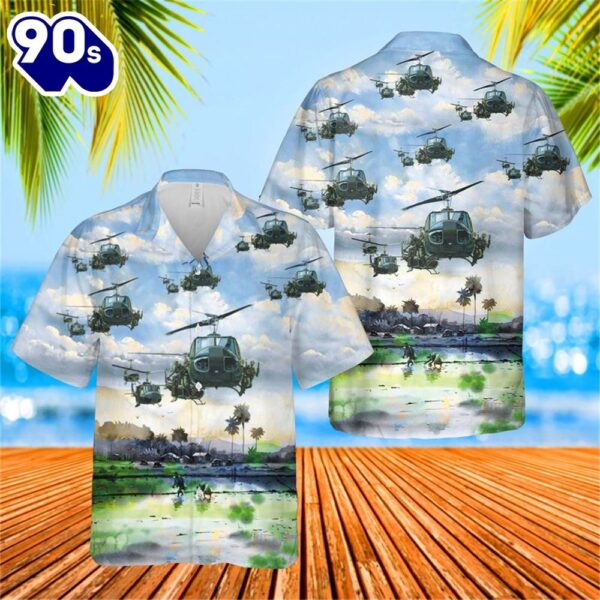 US Army Bell UH-1 Huey Hawaiian Shirts