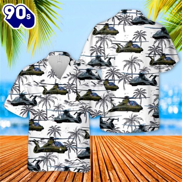 US Army Boeing Sikorsky RAH-66 Comanche Hawaiian Shirt
