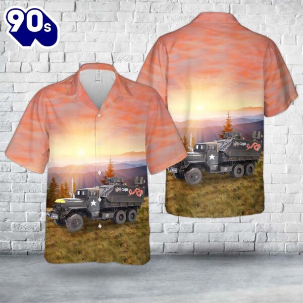 US Army Gun Truck KING COBRA Hawaiian Shirt