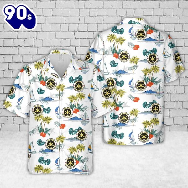 US Army MOS 14S AVENGER Crewmember Hawaiian Shirt
