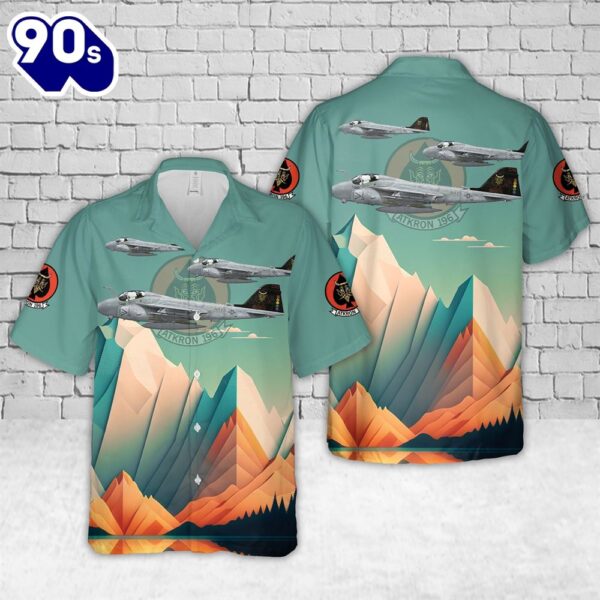 US Navy A-6E VA-196 Main Battery Hawaiian Shirt