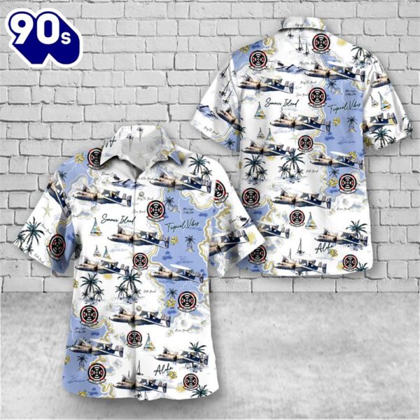 US Navy Airborne Command & Control Squadron 124 (VAW-124) Bear Aces Hawaiian Shirt