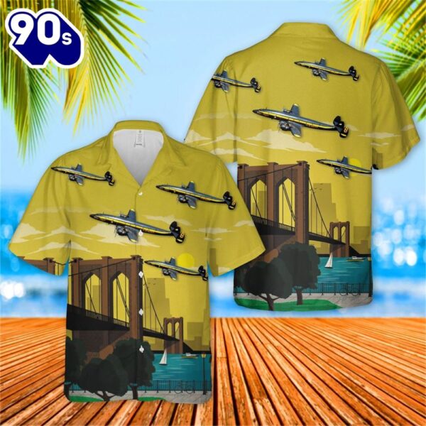 US Navy Blue Angels Lockheed C-121 Hawaiian Shirt