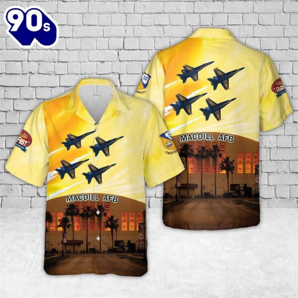 US Navy Blue Angels Tampa Bay AirFest Hawaiian Shirt