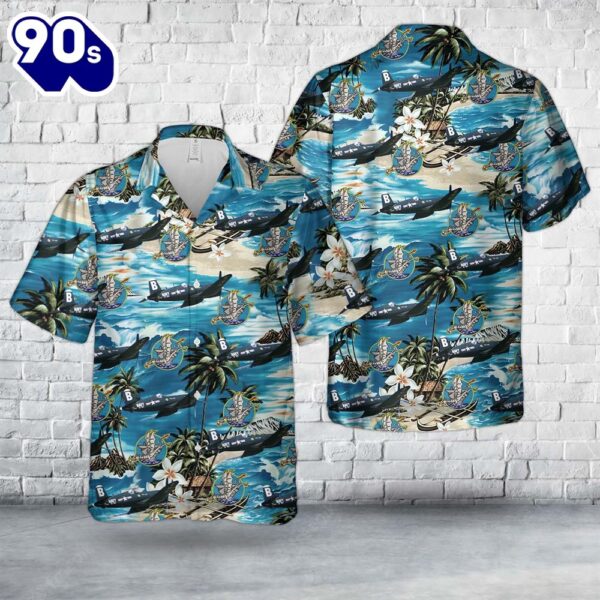 US Navy Chance Vought F4U-4 Corsair Of VF-192 Hawaiian Shirt