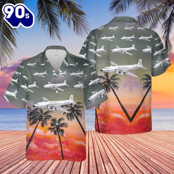 US Navy Douglas C-118 Liftmaster Of VR-21 Hawaiian Shirt