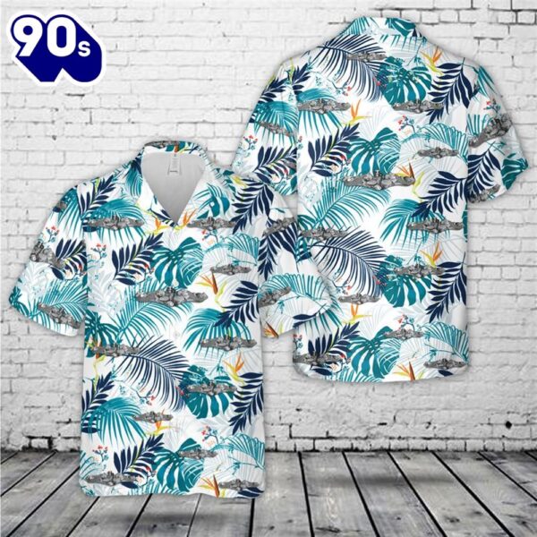 US Navy Enlisted Submarine Dolphins ( Silver) Hawaiian Shirt