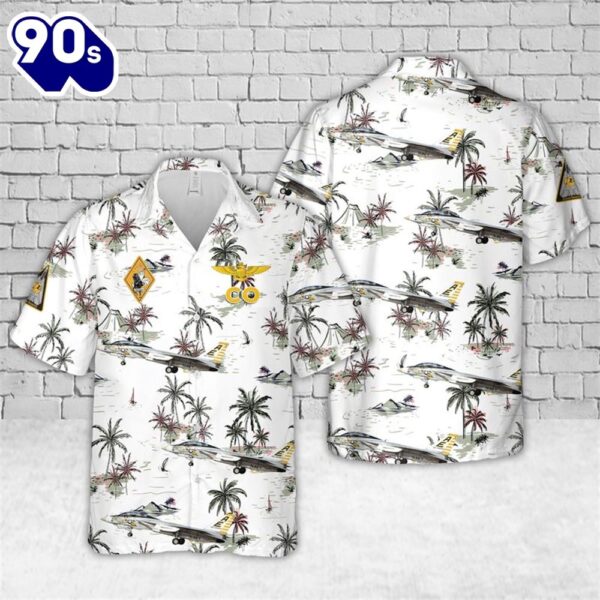 US Navy F-14 Tomcat aircraft of VF-142 the Ghostriders Hawaiian Shirt