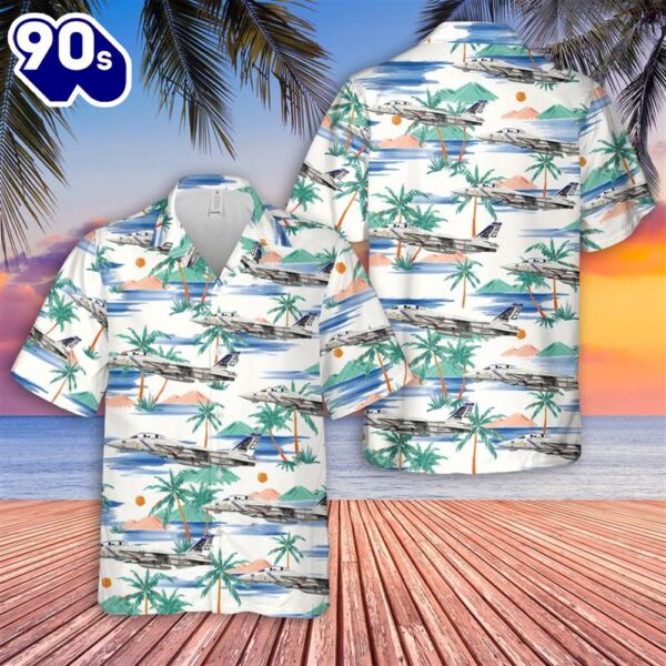 US Navy F-14B Tomcat Of VFA-143 Pukin Dogs Hawaiian Shirt