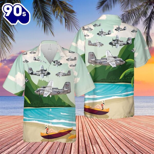 US Navy Grumman C-1 Trader COD VRC-50 Hawaiian Shirt