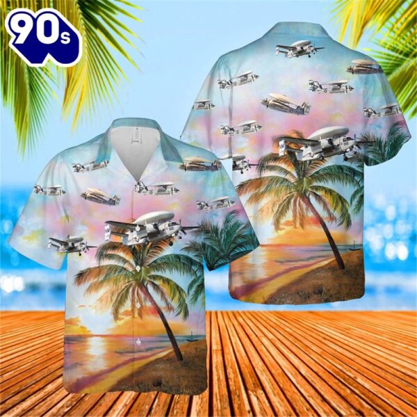US Navy Grumman E-1 Tracer Hawaiian Shirt