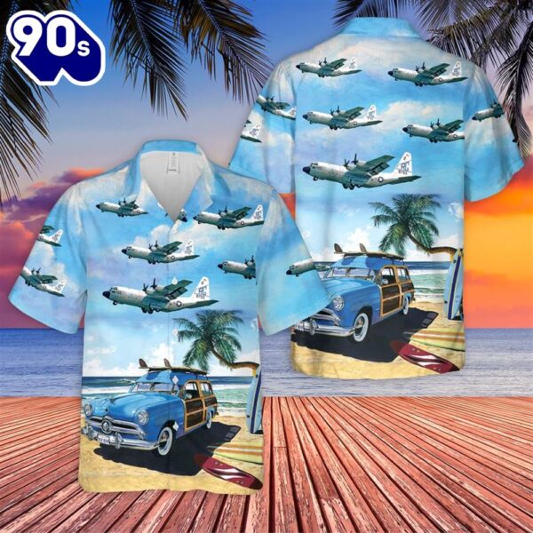 US Navy Lockheed C-130F Hercules Of VRC-50 Hawaiian Shirt
