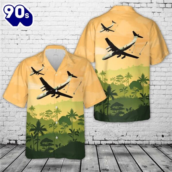 Us Air Force 82Nd Airborne Troops Jump From C-141B Over Honduras Trendy Hawaiian Shirt