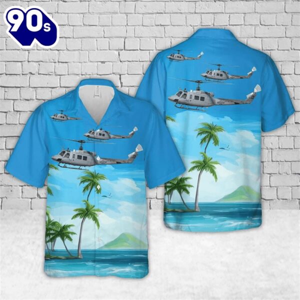 Us Air Force Bell Th-1H Huey Ii (205) Trendy Hawaiian Shirt