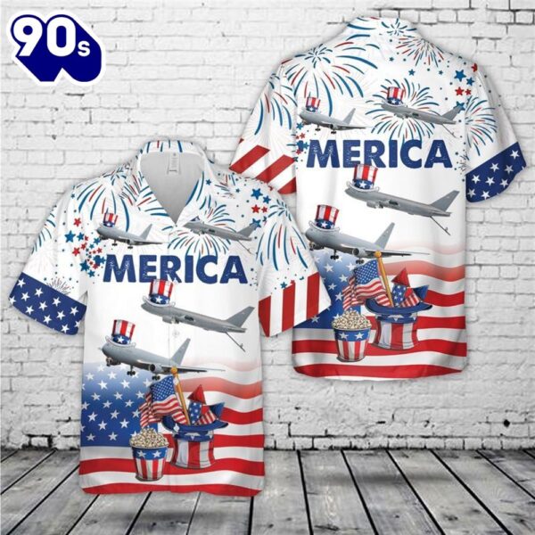 Us Air Force Boeing Kc-46 Pegasus, 4Th Of July Trendy Hawaiian Shirt For Men And Women