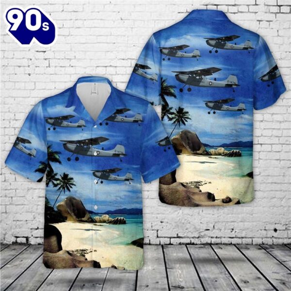 Us Air Force Cessna Bird Dog Trendy Hawaiian Shirt For Men