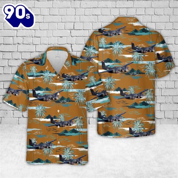 Us Air Force Douglas A-26 Invader In Wwii Trendy Hawaiian Shirt