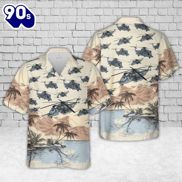 Us Air Force Sikorsky Mh53 Pave Low Trendy Hawaiian Shirt, Trendy Hawaiian Shirt For Men, Women