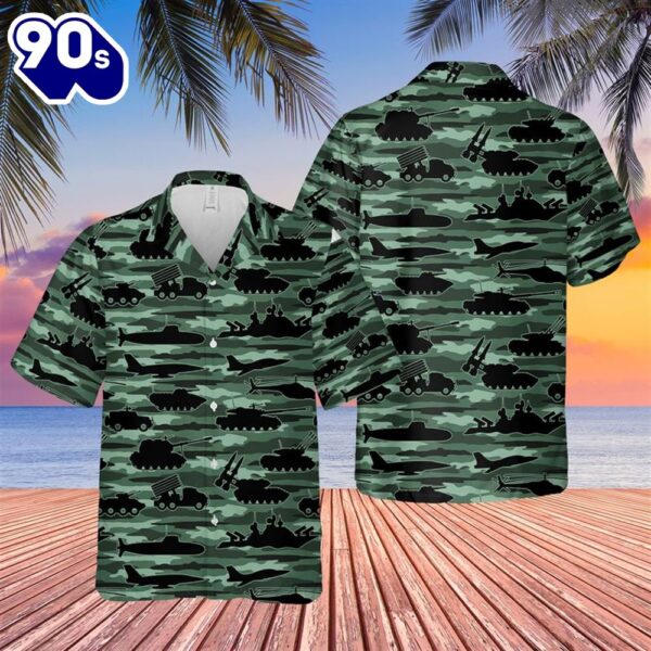 Us Army Equipment Hawaiian Shirt