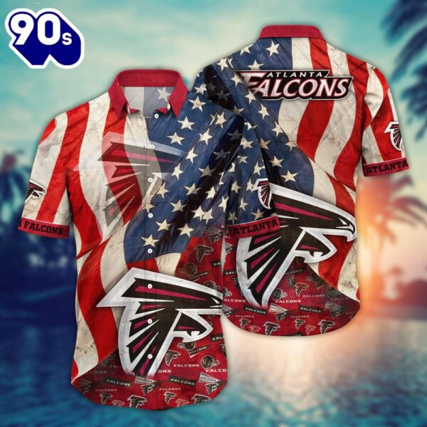 Atlanta Falcons NFL US Flaq 4th Of July Hawaiian Shirt  For Fans Trending Summer Football Shirts
