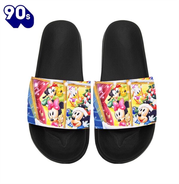 Disney Characters Mickey Goofy Pluto Donald Merry Christmas Gift For Fans Sandals