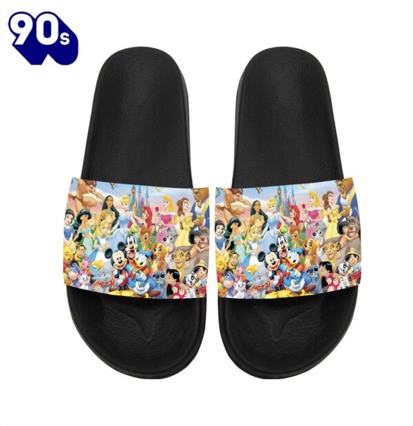 Disney Characters Mickey Minnie Goofy Donald Pooh Lion King Princess Gift For Fans Sandals
