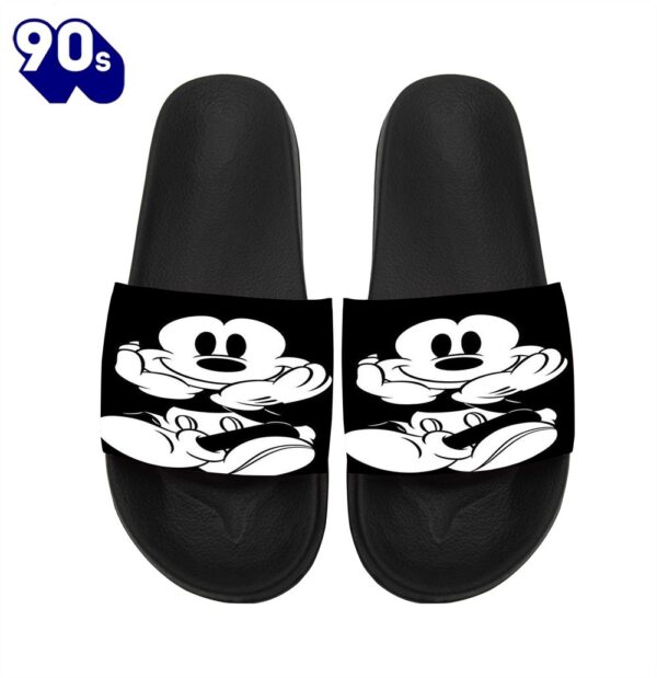 Disney Mickey Black Gift For Fans Sandals
