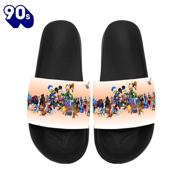 Disney Mickey Minnie Goofy Donald Pooh Lion King Princess All Characters Gift For Fans Sandals