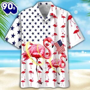 Flamingos 4th Of July Patriotic…