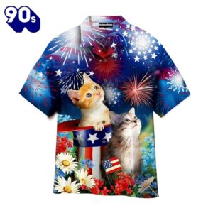 Independence USA Flag Cat Happy…