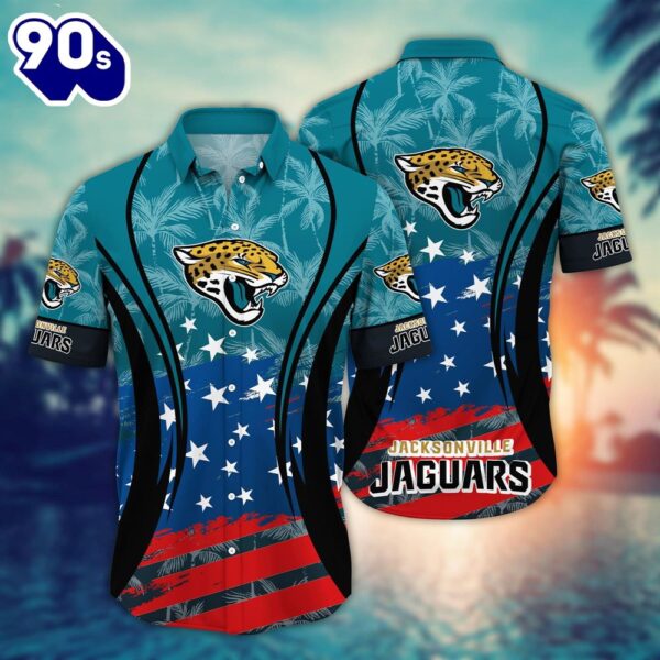 Jacksonville Jaguars NFL Summer 4th Of July USA Flaq Hawaiian Shirt For Fans