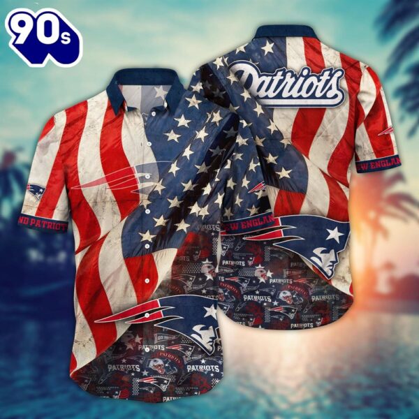 New England Patriots NFL US Flaq 4th Of July Hawaiian Shirt  For Fans Trending Summer Football Shirts